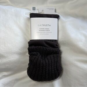 Athleta cloud cable scrunch socks